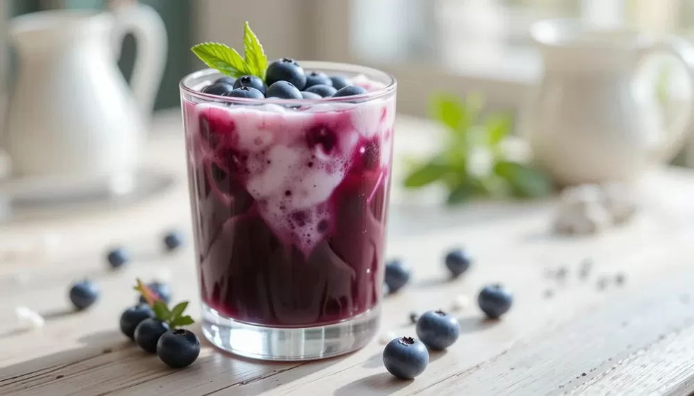Blueberry Swirl Ice Cream