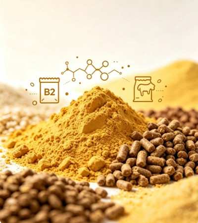 Animal feed and premixes