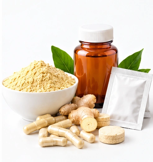 Ginger powder for dietary supplement manufacturing