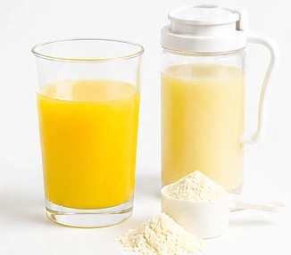 Omega-3 powder for powdered beverages