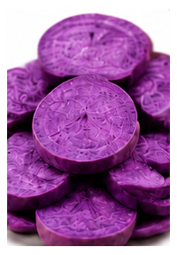 They are sliced into thin pieces